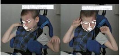 Ejemplo del sistema de reconocimiento de expresiones faciales que desarrolla CTIC para INSENSION.