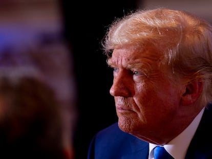 El expresidente Donald Trump, el 8 de noviembre en su residencia de Mar-a-lago, en Palm Beach (Florida).