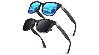 Pack ahorro de dos gafas de sol para conducir con lentes polarizadas para hombre y mujer, con un diseño clásico y disponibles en varios colores