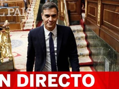 Señal en directo de la comparecencia de Sánchez en el Congreso.