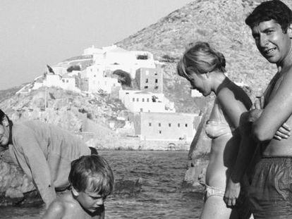 Leonard Cohen y Marriane Ihlen en la isla griega Hydra, en 1960.