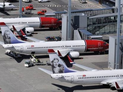 Aviones de la compañía Norwegian Air Shuttle.