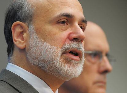 El presidente de la Reserva Federal de EE UU, Ben Bernanke, ha comparecido este martes en la Institución Brookings en un foro sobre la crisis.