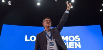 El nuevo presidente del PP, Alberto Núñez Feijóo