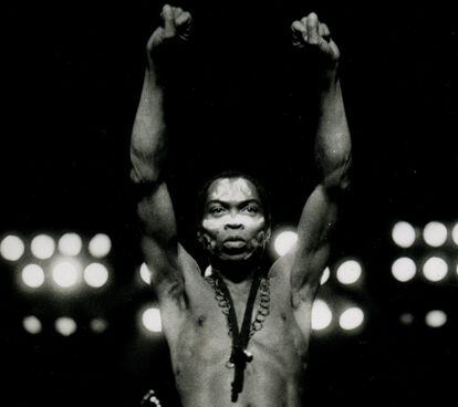 El músico nigeriano Fela Kuti.