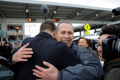 Hameed Darweesh tras ser liberado en Nueva York.