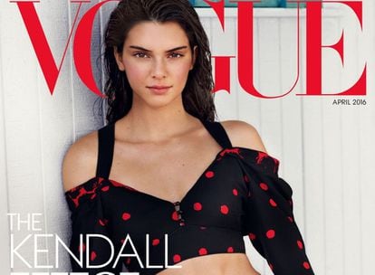 Kendall Jenner, en la portada de 'Vogue USA'.