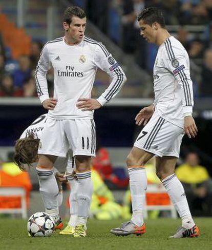 Bale junto a Modric durante la pasada Champions.