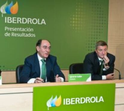 Ignacio Sánchez Galán, presidente de Iberdrola, junto a José Luis San Pedro, hasta ahora consejero director general.