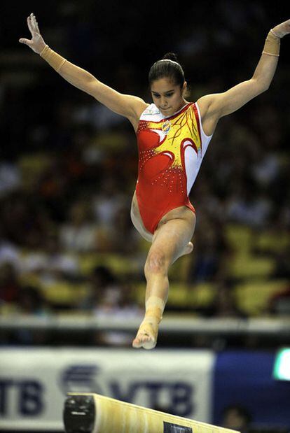 Ana Maria Izurieta en los Mundiales de Tokio.