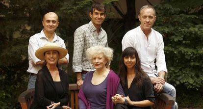 De izquierda a derecha, y de arriba a abajo, Pepe Viyuela, Daniel Muriel, Miguel del Arco, Verónica Forqué, Magüi Mira y Carmen Ruiz.