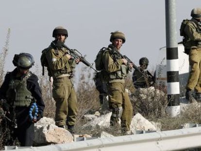Soldados del Ejército israelí el pasado 11 de diciembre en Cisjordania.