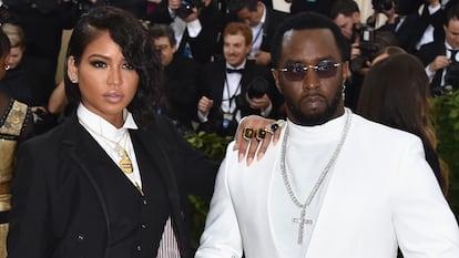 Cassie y Sean Combs en la gala del museo metropolitano de Nueva York celebrada el 7 de mayo de 2018.