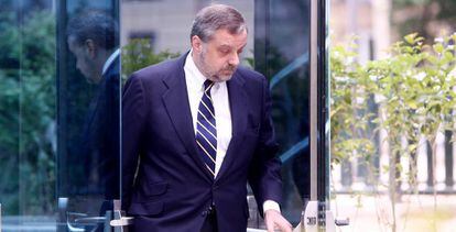 Gustavo de Arístegui, el 6 de mayo, en la Audiencia Nacional.
