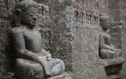 Templo de Koe-Taung, el mayor del recinto arquelógico de Mrauk U, en Myanmar, la antigua Birmania.