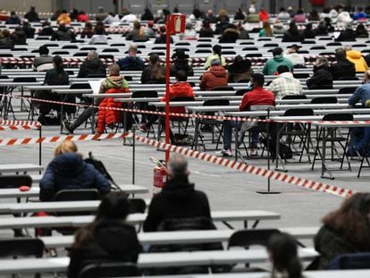 Examen de oposición a plazas del Ayuntamiento de Madrid, en Ifema.