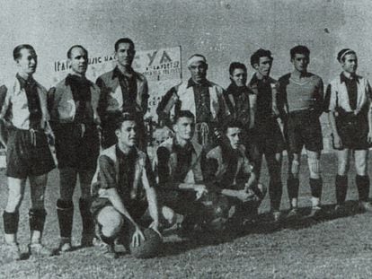 Equipo histórico del levante, que ganó la Copa de la República en 1937