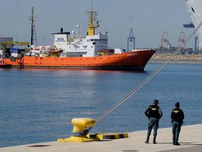 El barco 'Aquarius' llega a Valencia el 17 de junio. 