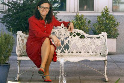 Cecilia Malmström, comisaria europea de Interior, en 2009 en Madrid.