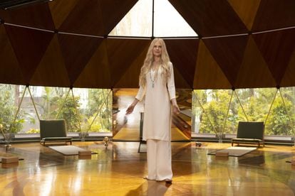 Nicole Kidman in a scene from 'Nine perfect strangers', a series in which nine strangers meet for a retreat at the exclusive Tranquillum wellness center.