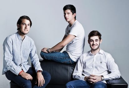 De izquierda a derecha: Luis Iván Cuende, Javier Agüera y Néstor Palao.