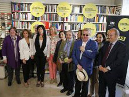 Un grupo de escritores espa&ntilde;oles participa en la presentaci&oacute;n de la VIII edici&oacute;n de La Noche de los Libros en Madrid.
