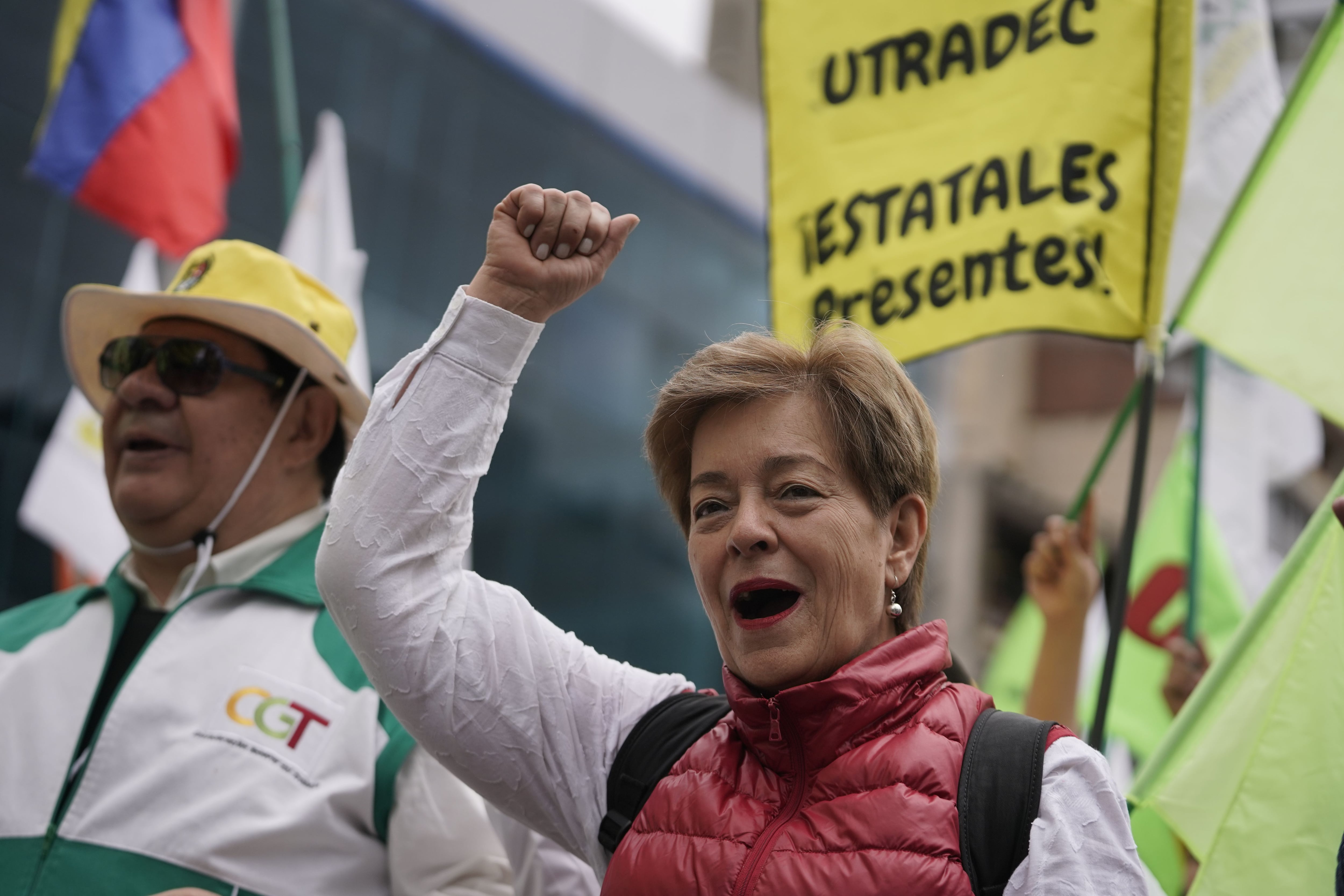 La ministra del Trabajo encabeza las marchas del Primero de Mayo