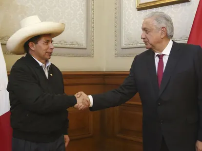 Pedro Castillo y Andrés Manuel López Obrador