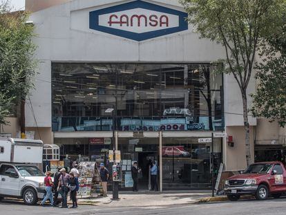 Una foto de archivo de una de las sucursales de Grupo Famsa en Ciudad de México, en 2020.