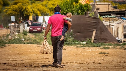 Un asentamiento con personas en situación de pobreza de Valencia.