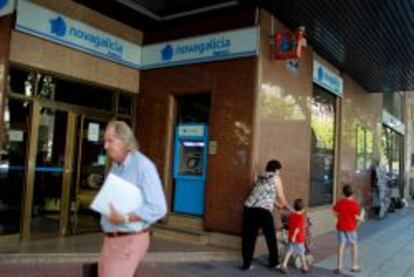 Una sucursal bancaria de Novagalicia Banco, en Madrid.