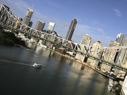 Vista de la ciudad de Brisbane. 