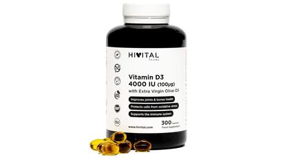 Este producto vitamínico mantiene las articulaciones y huesos sanos, y mejora el sistema inmunológico.