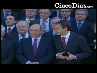 Zapatero recibe a la CEOE en Moncloa