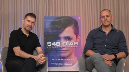 José Ortuño (left) and Olmo Figueredo González-Quevedo, directors of the documentary miniseries.