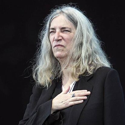 La cantante Patti Smith, en Barcelona.