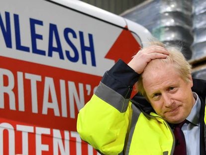 El candidato conservador, Boris Johnson, en un acto electoral en Sunderland, este lunes. En vídeo, las claves de las elecciones.