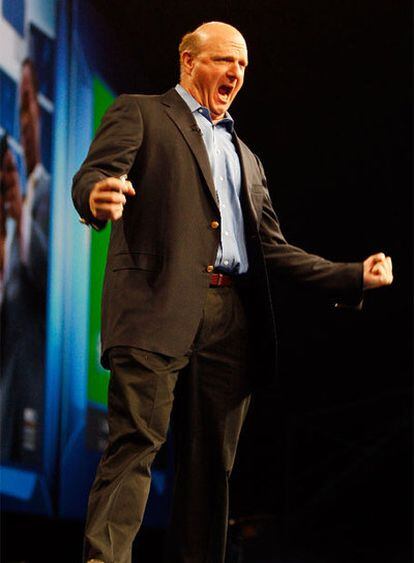 Steve Ballmer, en la convención de Nueva Orleans.