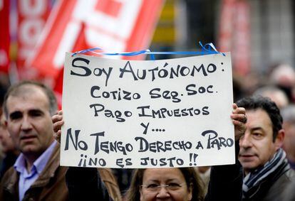 Manifestación contra la reforma laboral en Pamplona en 2012.