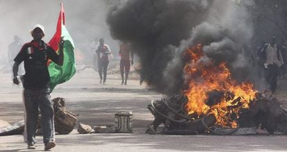 Una protesta en Uagadugú el viernes.