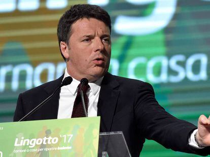 El ex primer ministro italiano Matteo Renzi en Tur&iacute;n el pasado 12 de marzo. 