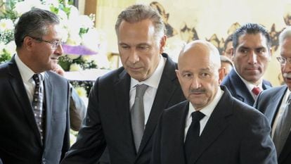 El abogado Juna Collado y el expresidente Carlos Salinas, en 2016