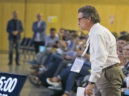 Artur Mas, en el congreso fundacional del nuevo partido.