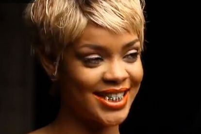 Rihanna se puso el grill de manera temporal para el vídeo de You Da One.