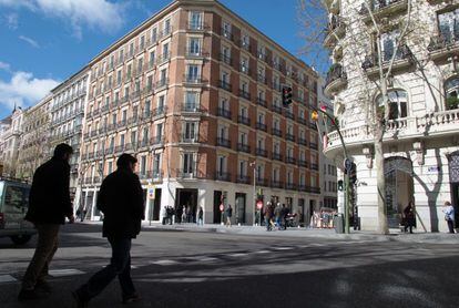 Calle Serrano, en Madrid.