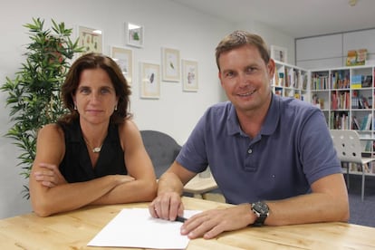 Cristina Puig y Sven Huber, fundadores de Boolino