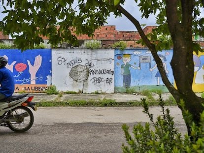 Inscripción callejera en Tame, Arauca, en el mes de mayo de 2022.