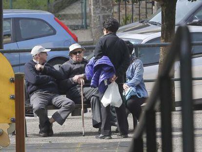 El hermano y el padre de Plazaola, en O&ntilde;ati (Gipuzkoa). 