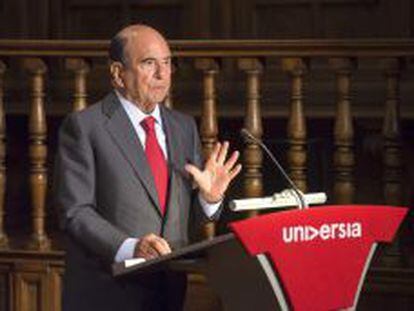 El presidente del Banco Santander, Emilio Bot&iacute;n. EFE/Archivo