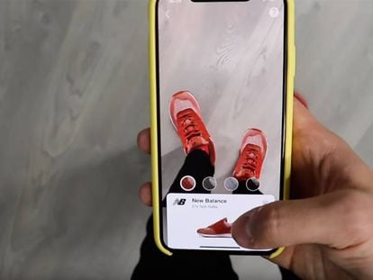 Con esta app puedes comprobar cómo te quedan unas zapatillas antes de comprarlas